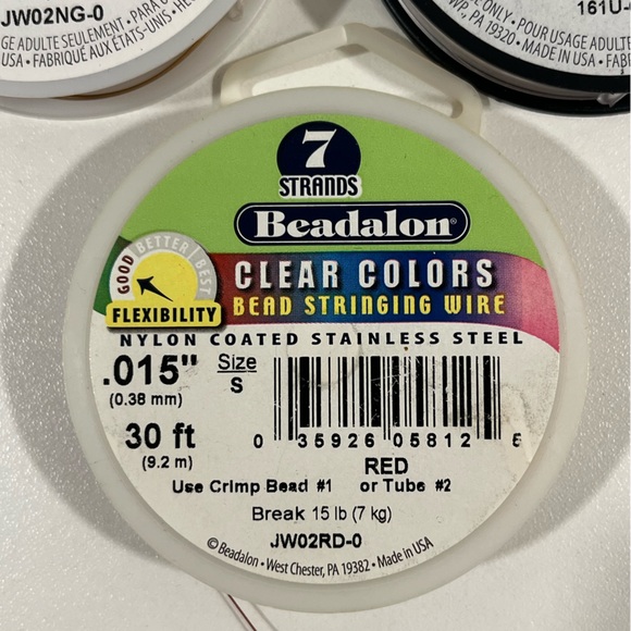 Beadalon, wildfire and bead stringing wire, bundle. - Picture 3 of 6